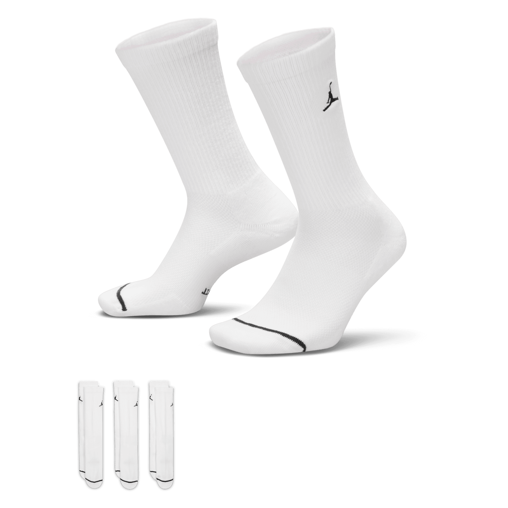 Jordan Everyday Crew Socks (3 Pack) - White